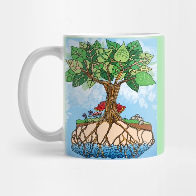 Trees Drink from the Water Table Scene - Climate Art! by RhondaChase